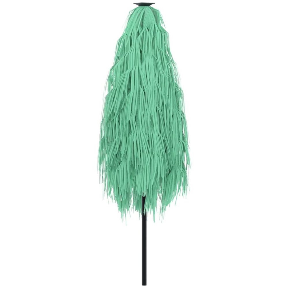 vidaXL Green Straw Top Garden Parasol with Steel Pole 2.2m Image 5