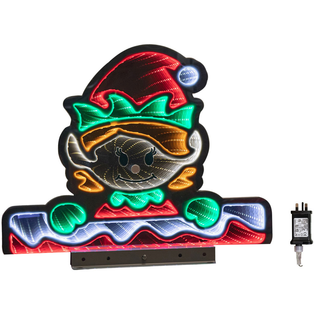 Samuel Alexander Multicolour Infinity LED Light Up Elf Girl Christmas Decoration Image 2