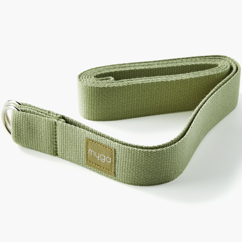 Myga Moss Adjustable Yoga Belt Sling with Metal D Rings Image 3