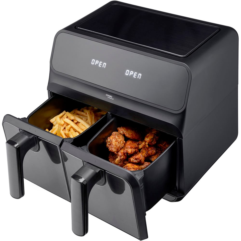 Cooks Professional K216 Black 8L Dual Air Fryer Image 5