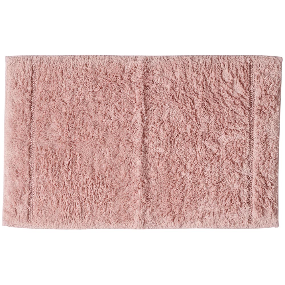 Wilko Rose Pink Cotton Bath Mat 50 x 80cm Wilko