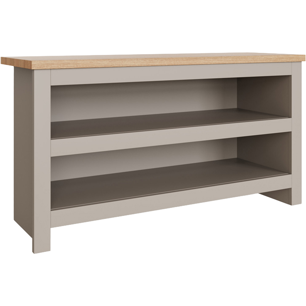 GFW Lancaster Grey Simple Shoe Bench Image 2