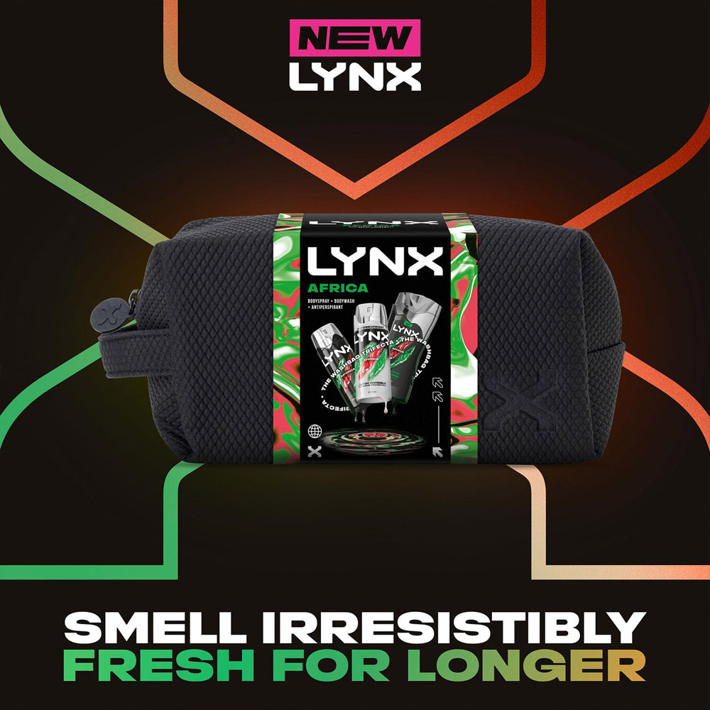 Lynx Africa Washbag Gift Set 4 Pack Image 8