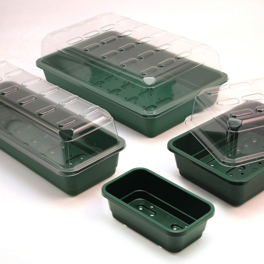 Garden Gear Full Sized Seed Tray with Propagator Lid 5 Pack Image 3