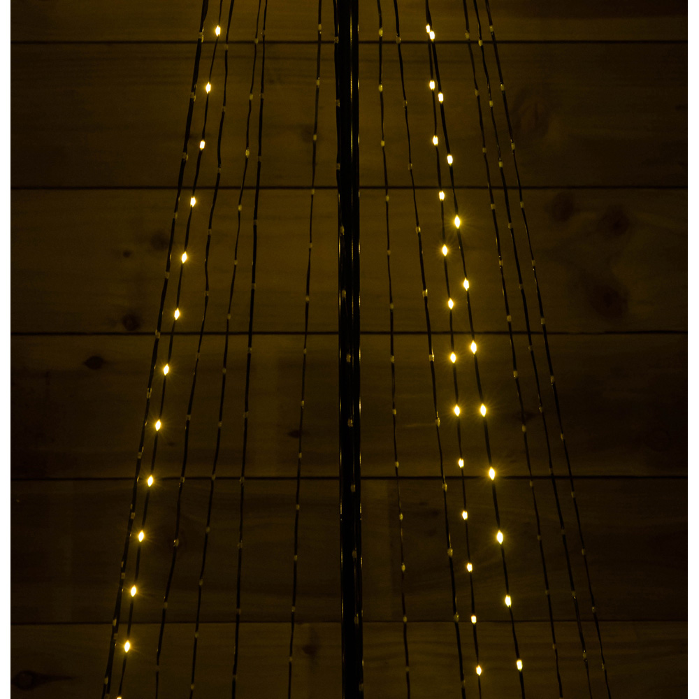 Samuel Alexander 580 Cool and Warm White LED Multi-Function Pyramid Christmas Cone Tree 7ft Image 7