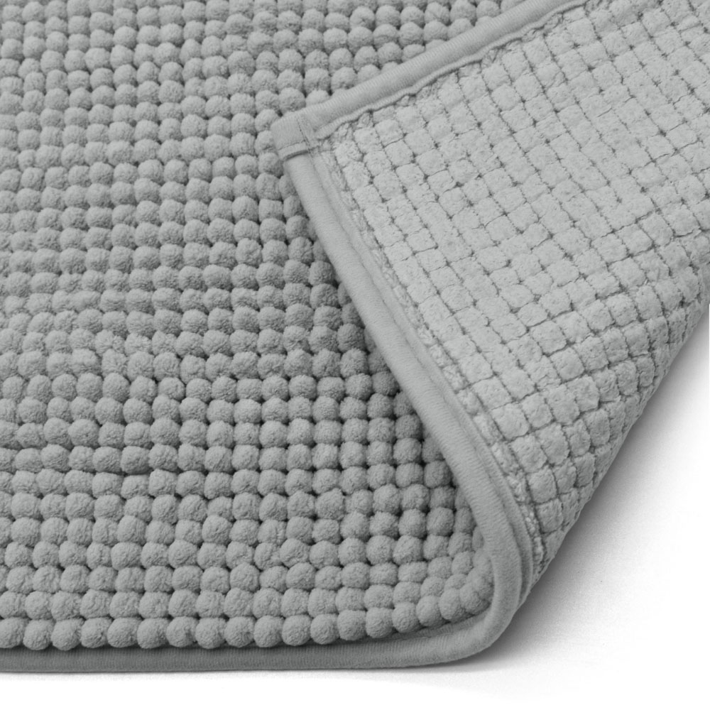 Mayfair Grey Shaggy Noodle Bath Mat 50 x 80cm Image 6