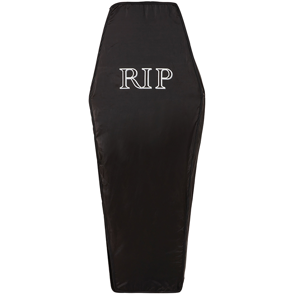 Rubies Foldable Black Coffin Halloween Decoration 153cm Image