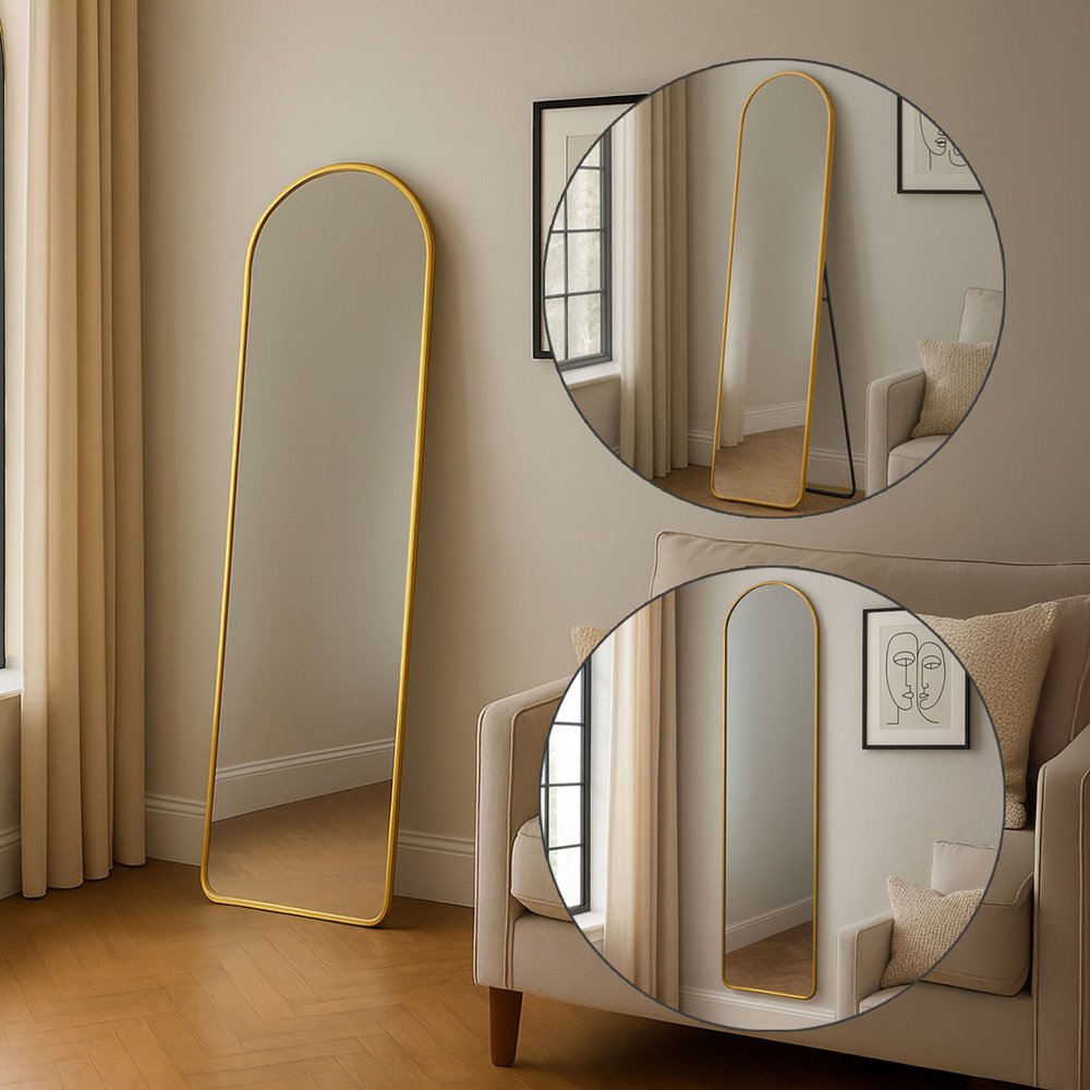 Neo Copper Metal Frame Full Length Mirror 40 x 150cm Image 5