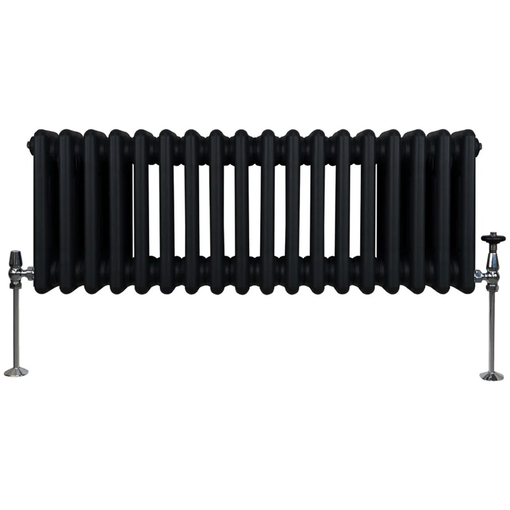 Monster Shop 2501 BTU Black Traditional 3 Column Radiator 300 x 832mm Image 1