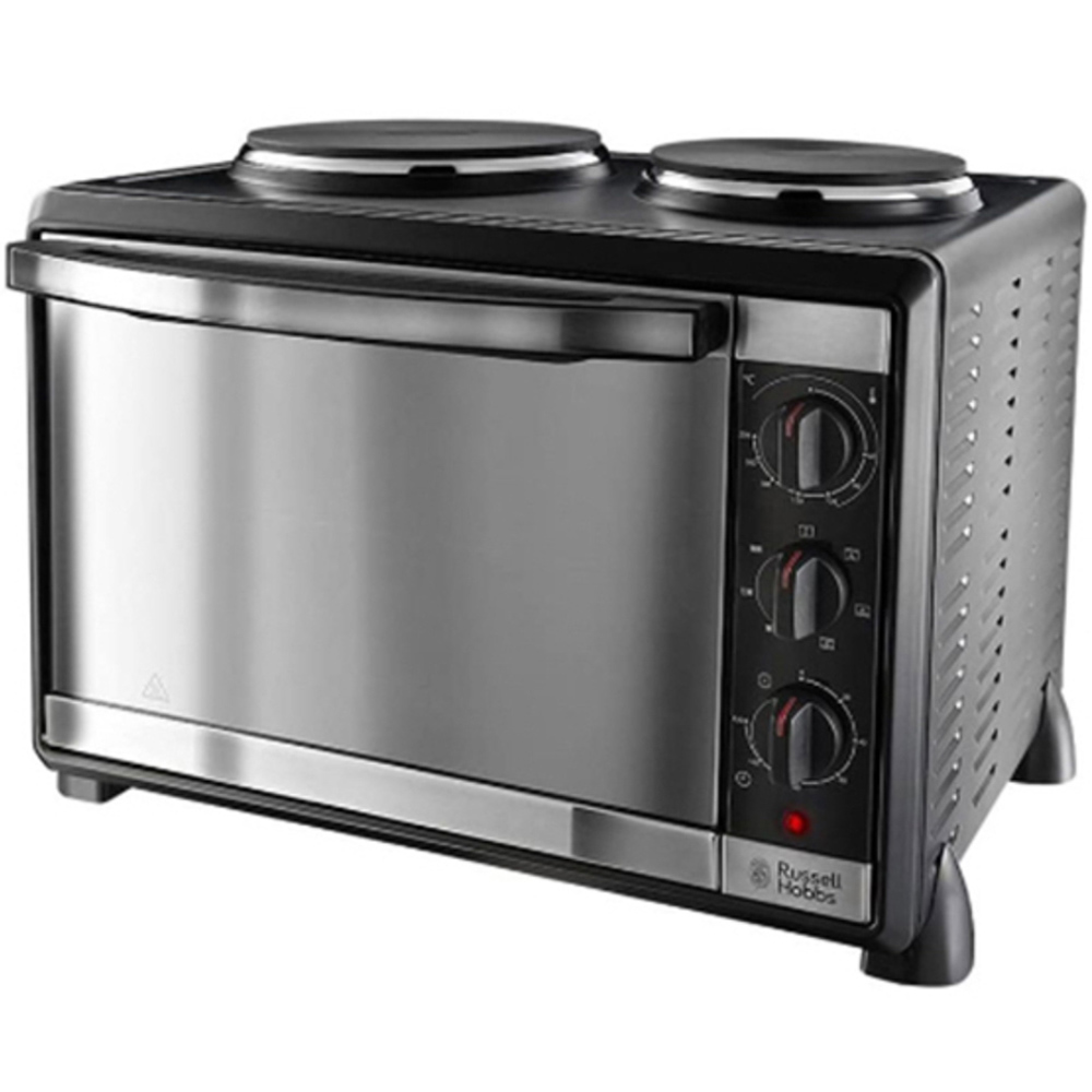 Russell Hobbs 22780 Silver 30L Mini Oven with 2 Hot Plates Image 1