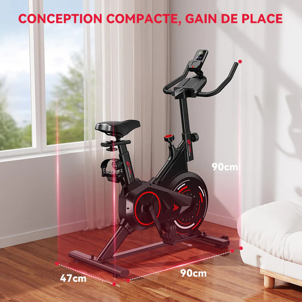 Rattrix C1 Black Stationary Exercise Bike with 6kg Flywheel Image 5