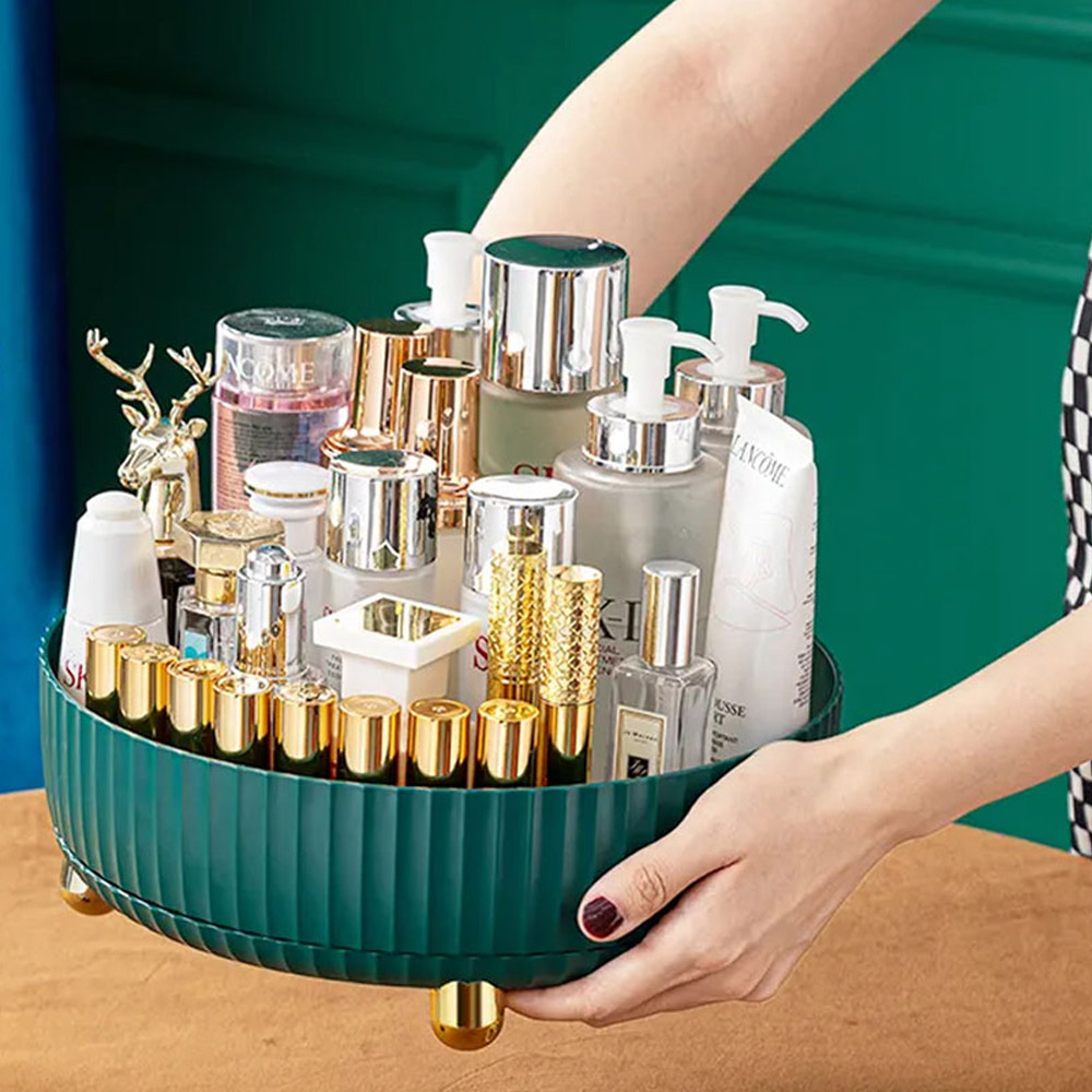 Living and Home Large Rotating Round Green Spice Storage Rack Wilko