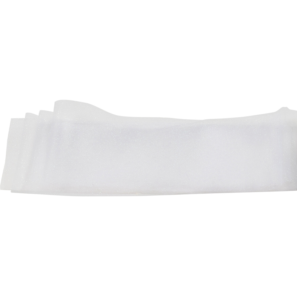 True Moments Silver Glitter Tulle Roll 6 x 360 inch Image 6