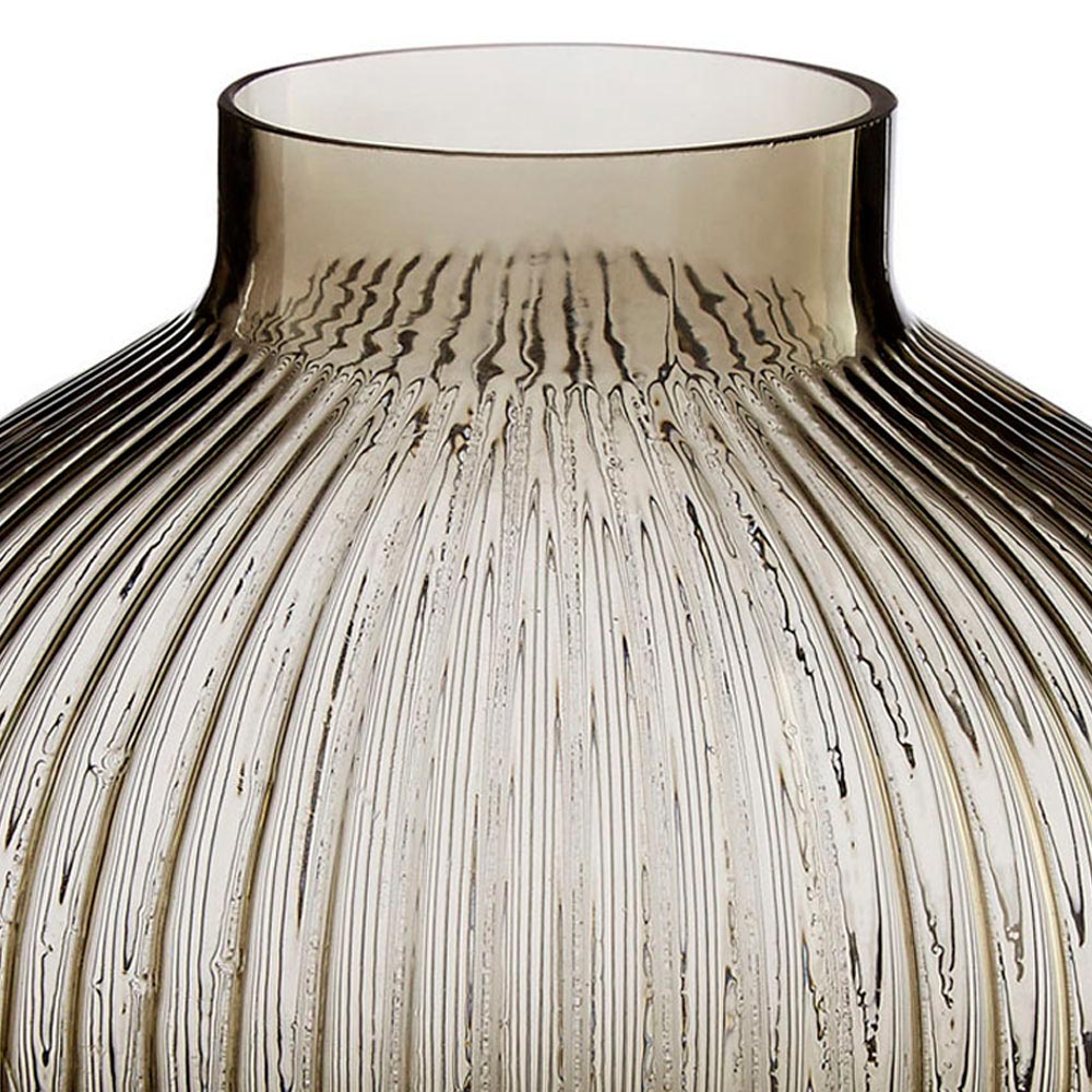Premier Housewares Brown Nullah Glass Vase Image 5