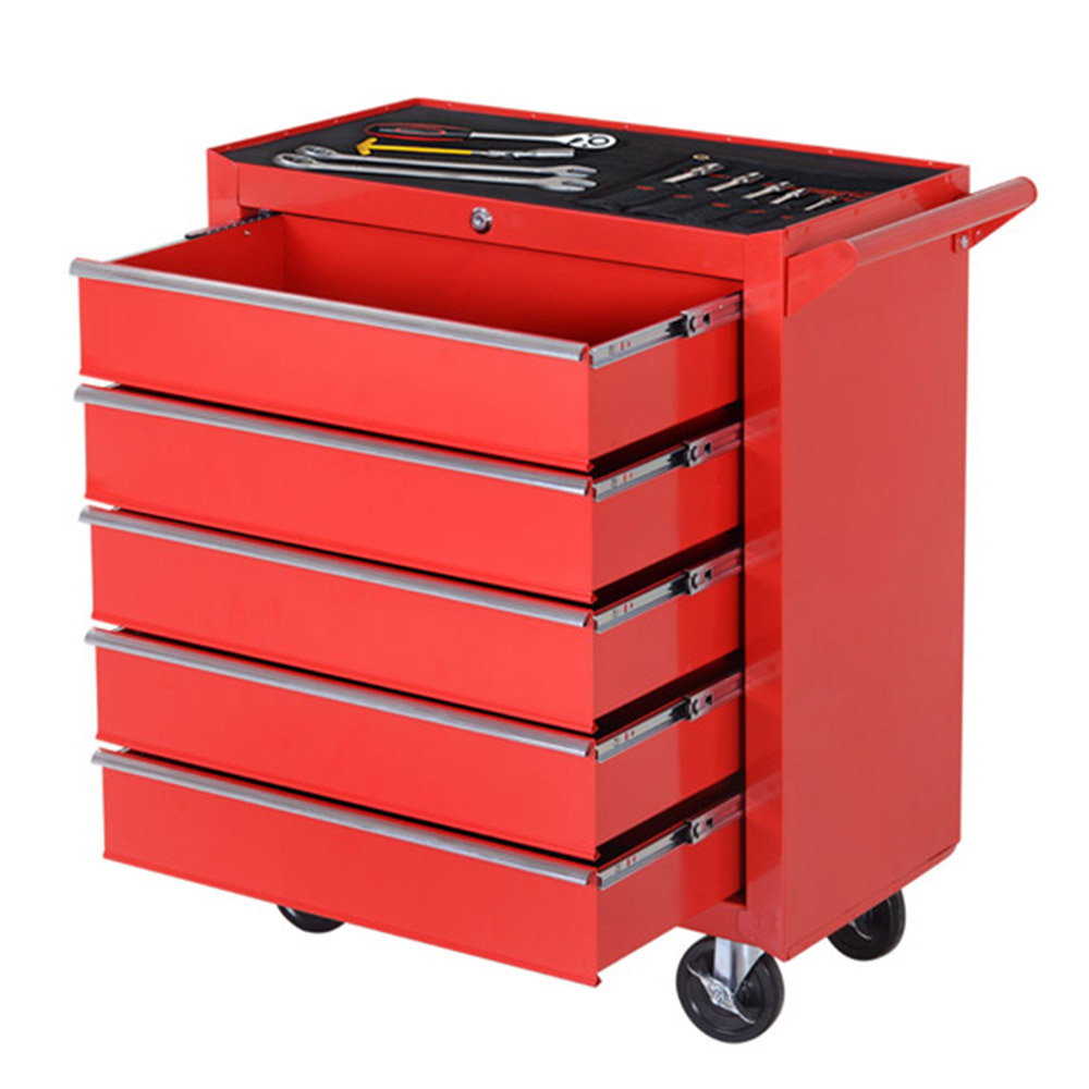 DURHAND Red 5 Drawer Roller Tool Cabinet Image 4