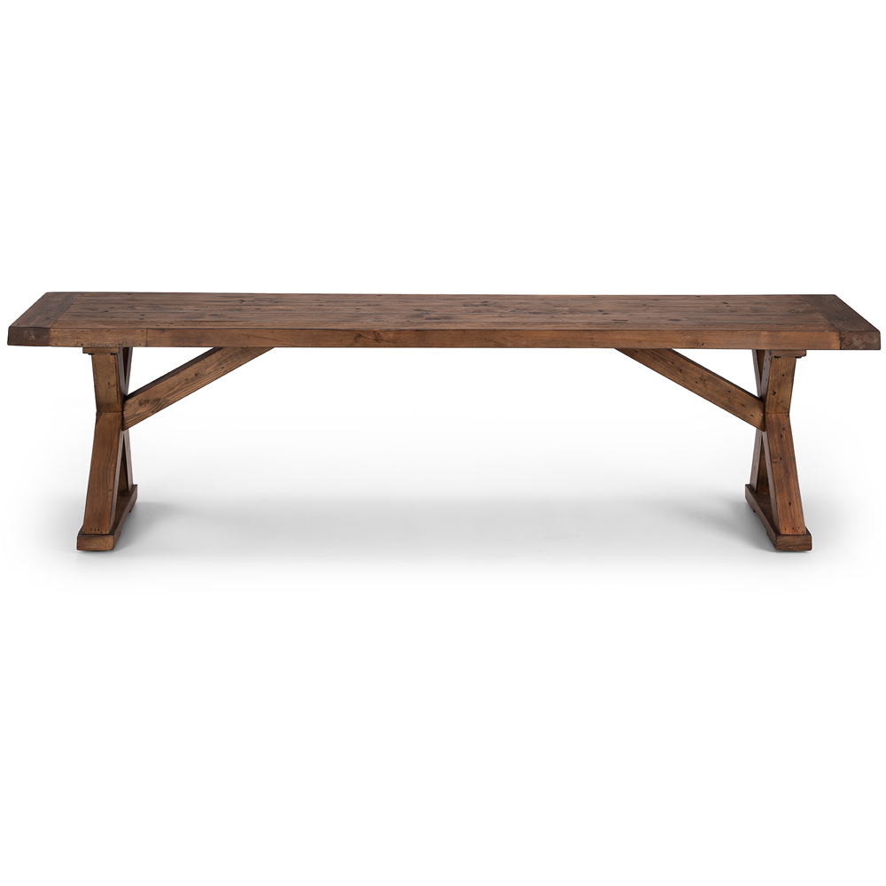 Julian Bowen Chatsworth 3 Seater Wooden Dining Bench Image 3