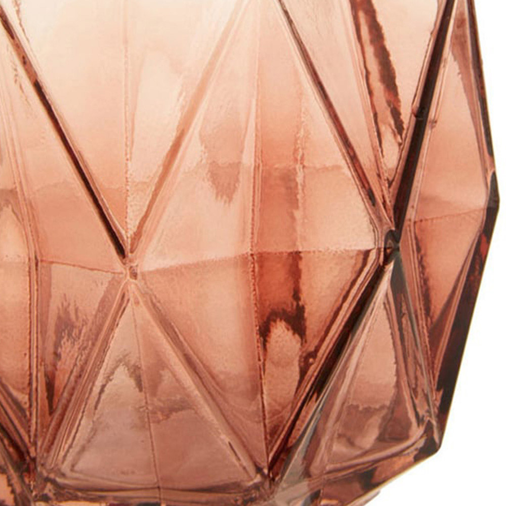 Premier Housewares Pink Brice Glass Vase Small Image 4
