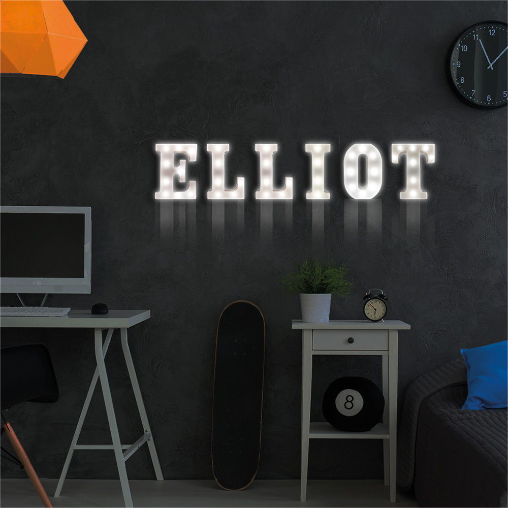 St Helens Battery Operated 3D LED Letter E Light Image 5