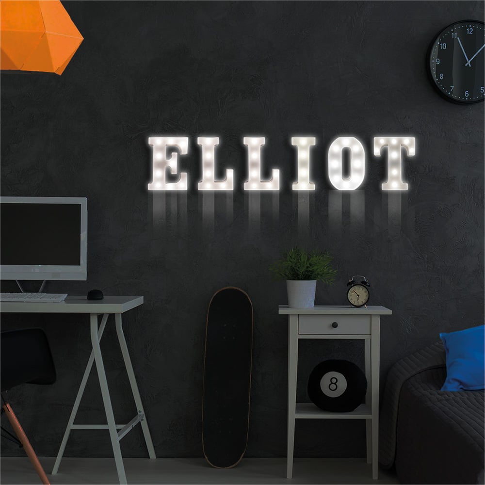 St Helens Battery Operated 3D LED Letter P Light Image 5