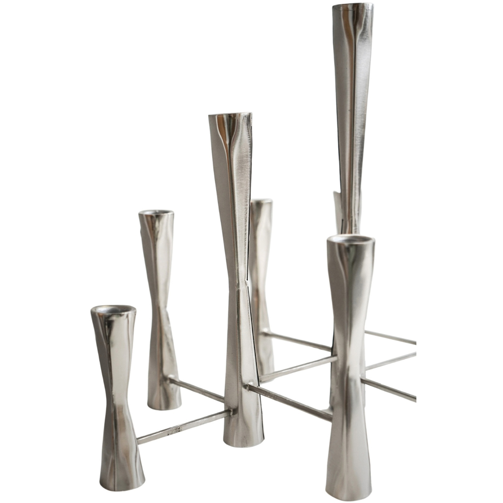 Ivyline Parker 11 Piece Silver Candle Holder Centrepiece Image 2