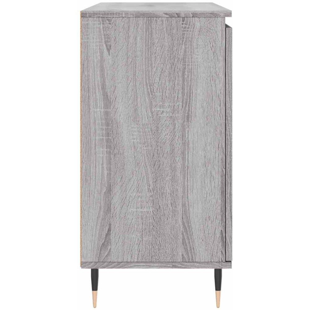 vidaXL 2 Door 2 Drawer Grey Sonoma Sideboard Image 7