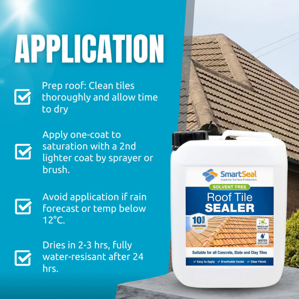 SmartSeal Roof Tile Sealer 5L 3 Pack Image 6