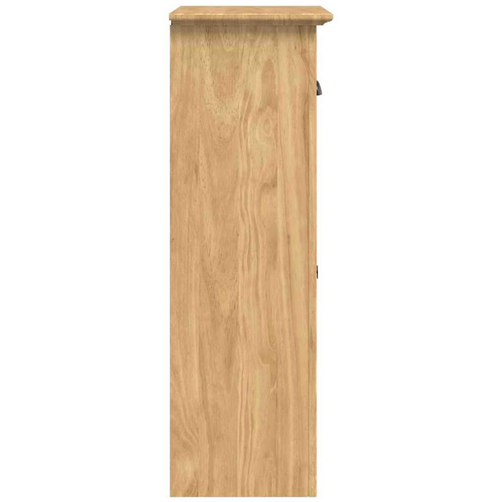 vidaXL Bodo Single Door Single Drawer Honey Brown Bathroom Cabinet Image 5