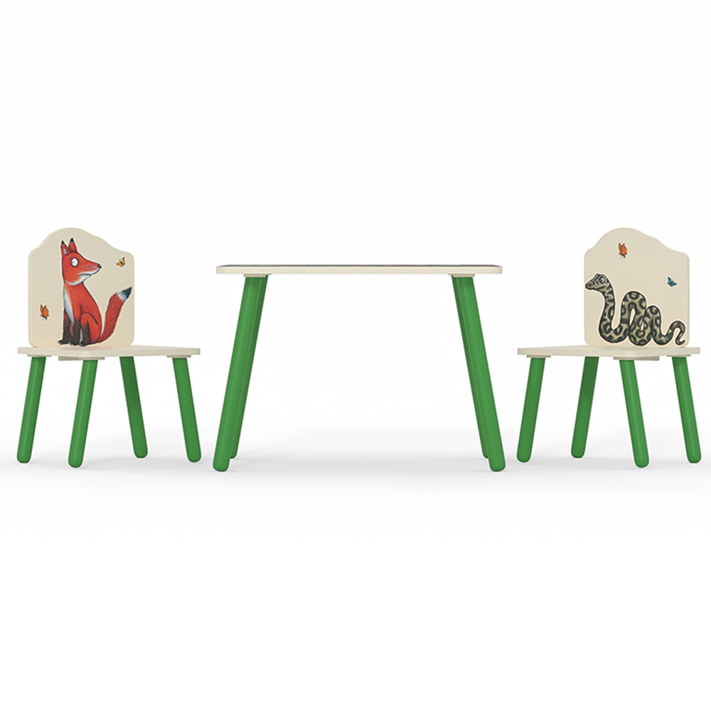 Kidsaw Gruffalo 2 Seater Green and Cream Table and Chairs Image 3