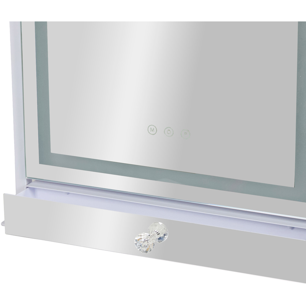 Hollywood LED Strip Mirror with Drawer Image 8