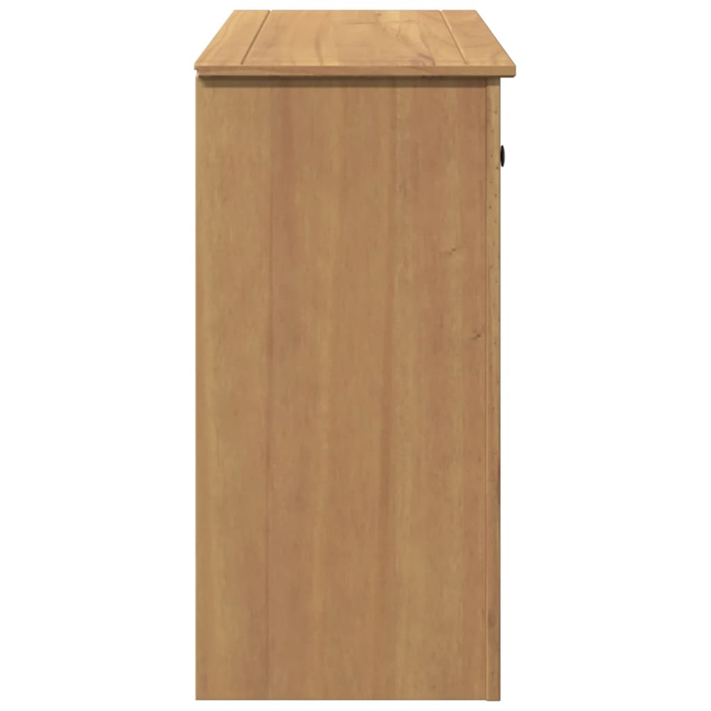vidaXL Panama Single Door Single Drawer Solid Wood Pine Sideboard Image 5