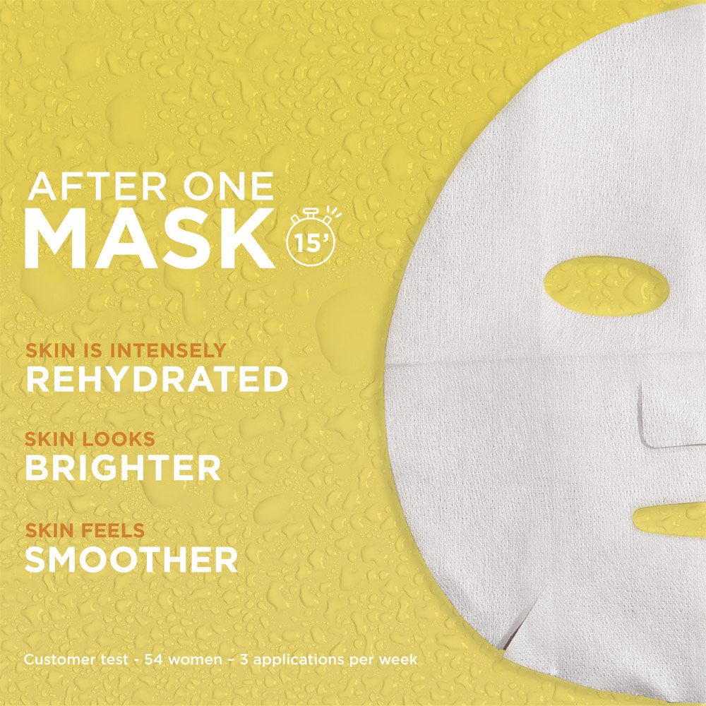 Garnier Skinactive Vitamin C Super Hydrating and Brightening Sheet Mask Image 3