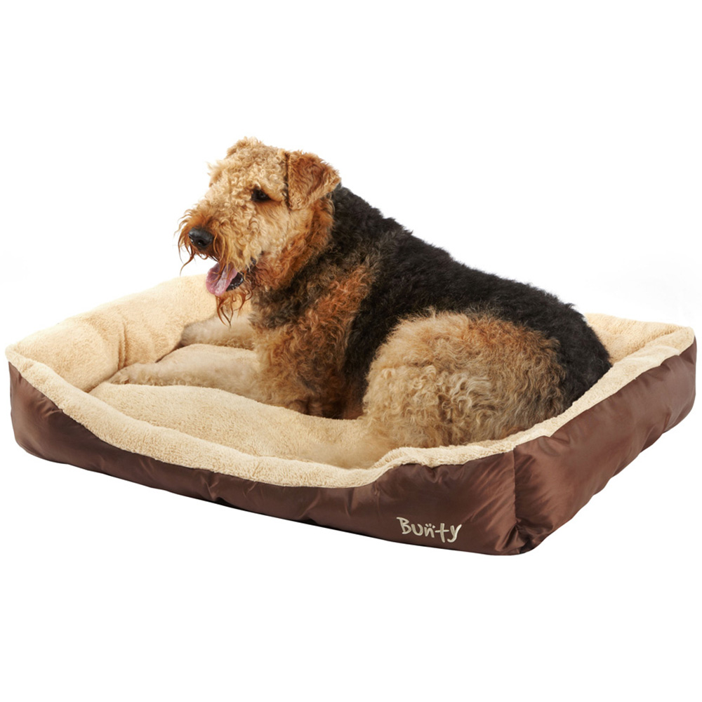 Bunty Deluxe XX Large Brown Soft Pet Basket Bed Image 2