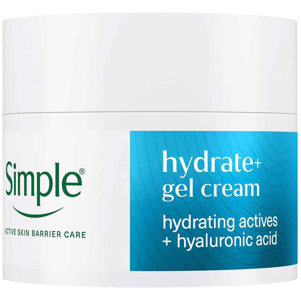 Simple Hydrate+ Lightweight Refreshing Facial Moisturiser Cream 50ml 6 Pack Image 2