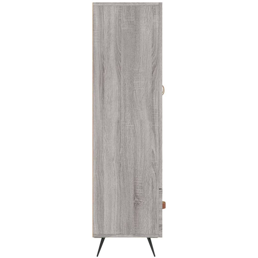 vidaXL 2 Door Single Drawer Grey Sonoma Highboard Image 7