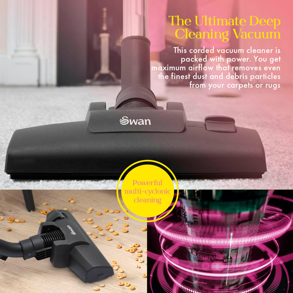 Swan LQOC SC15817QOC Cylinder MultiCyclonic Pets Vacuum Cleaner Image 7