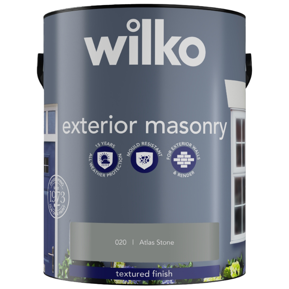 Wilko Atlas Stone Textured Finish Masonry Paint 5L Image 2