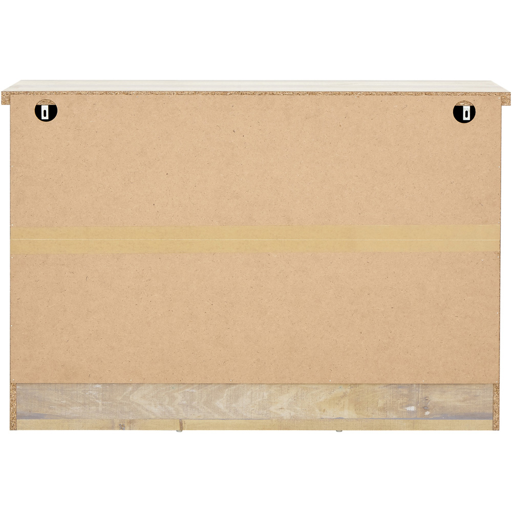 GFW Boston 2 Door 3 Drawer Oak Sideboard Image 4
