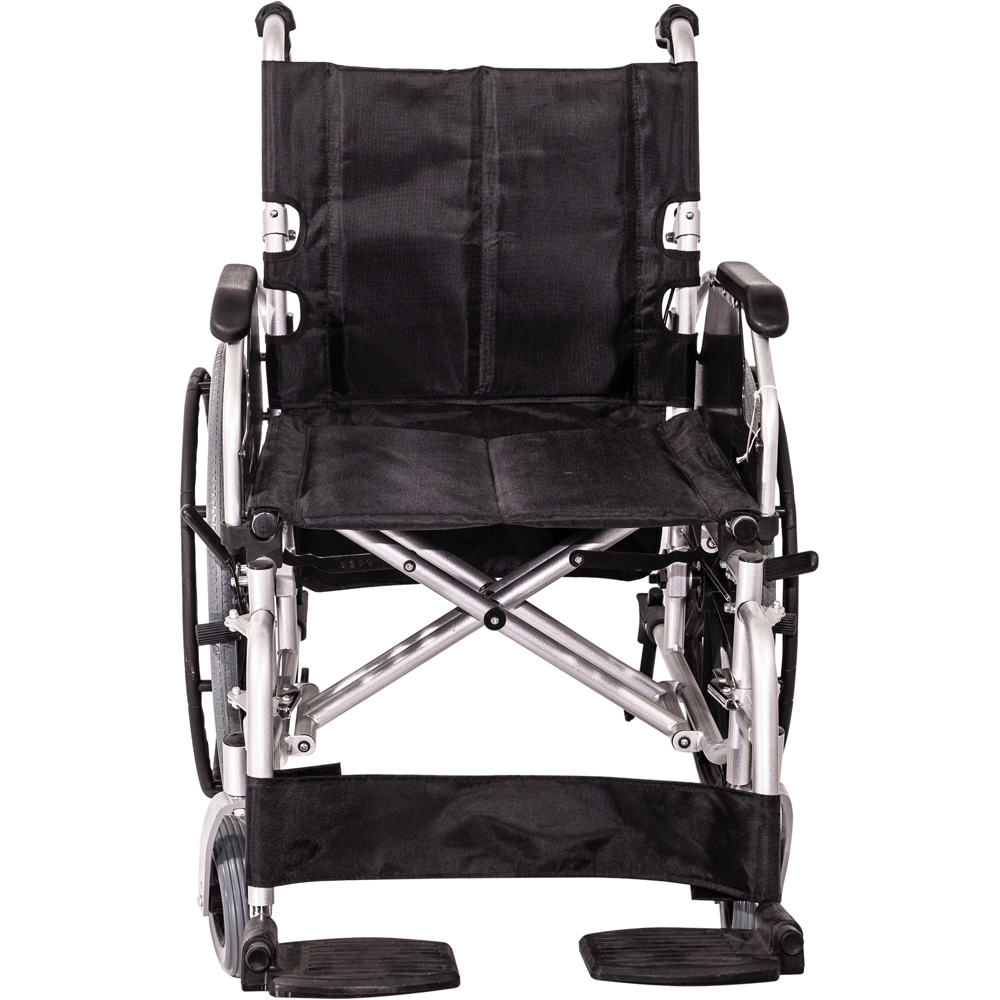 Aidapt Silver Steel Self propelled Wheelchair Image 3