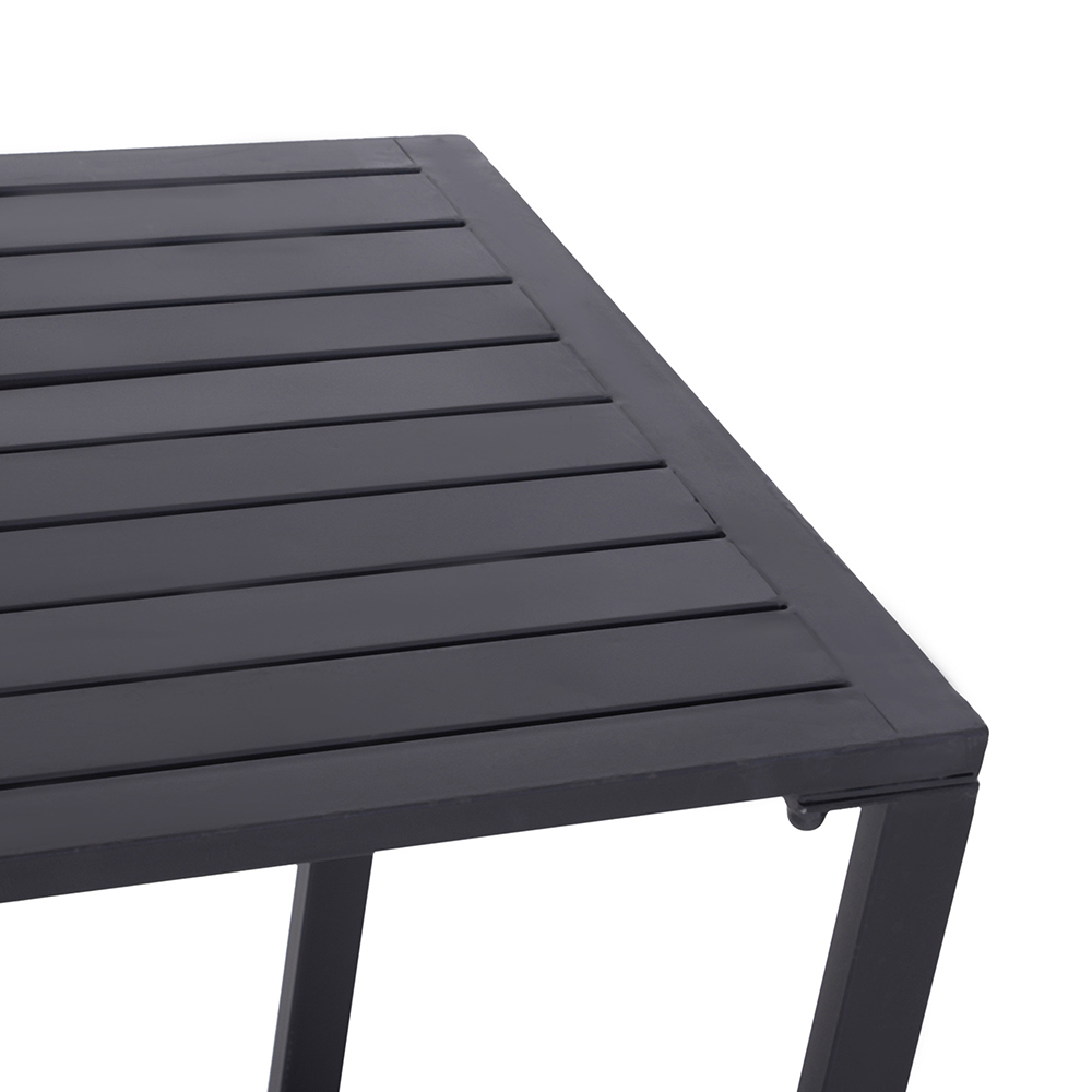 Outsunny 3 Piece Outdoor Table Black Image 4