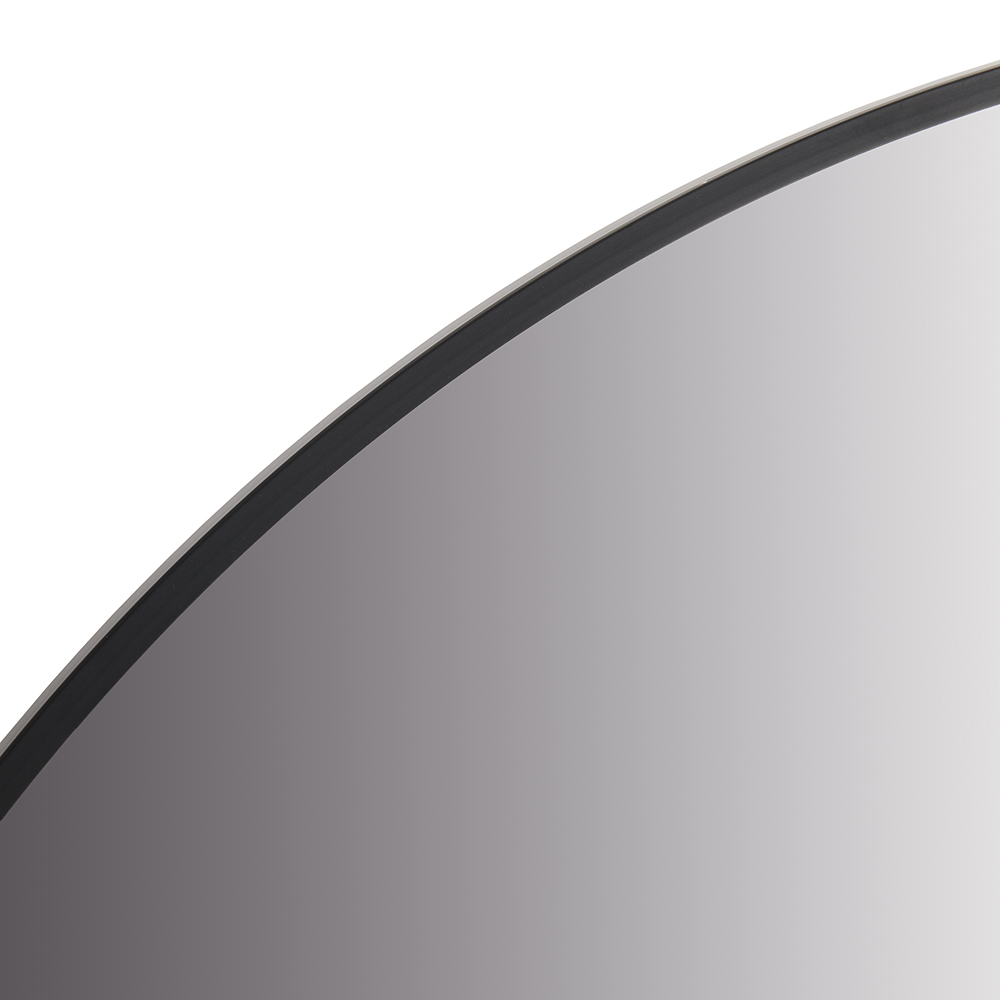 Wilko Black Round Metal Frame Mirror Image 2