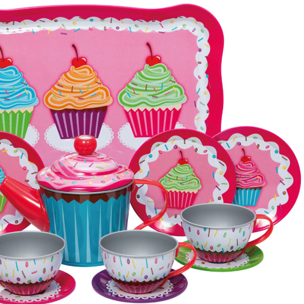 Schylling Cupcake Tin Tea Set Image 3