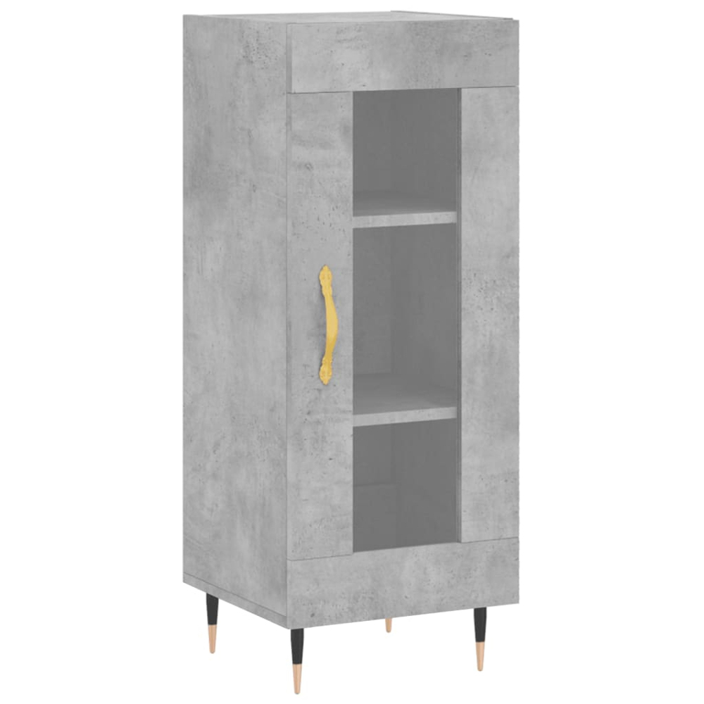 vidaXL 2 Door Concrete Grey Highboard Image 7