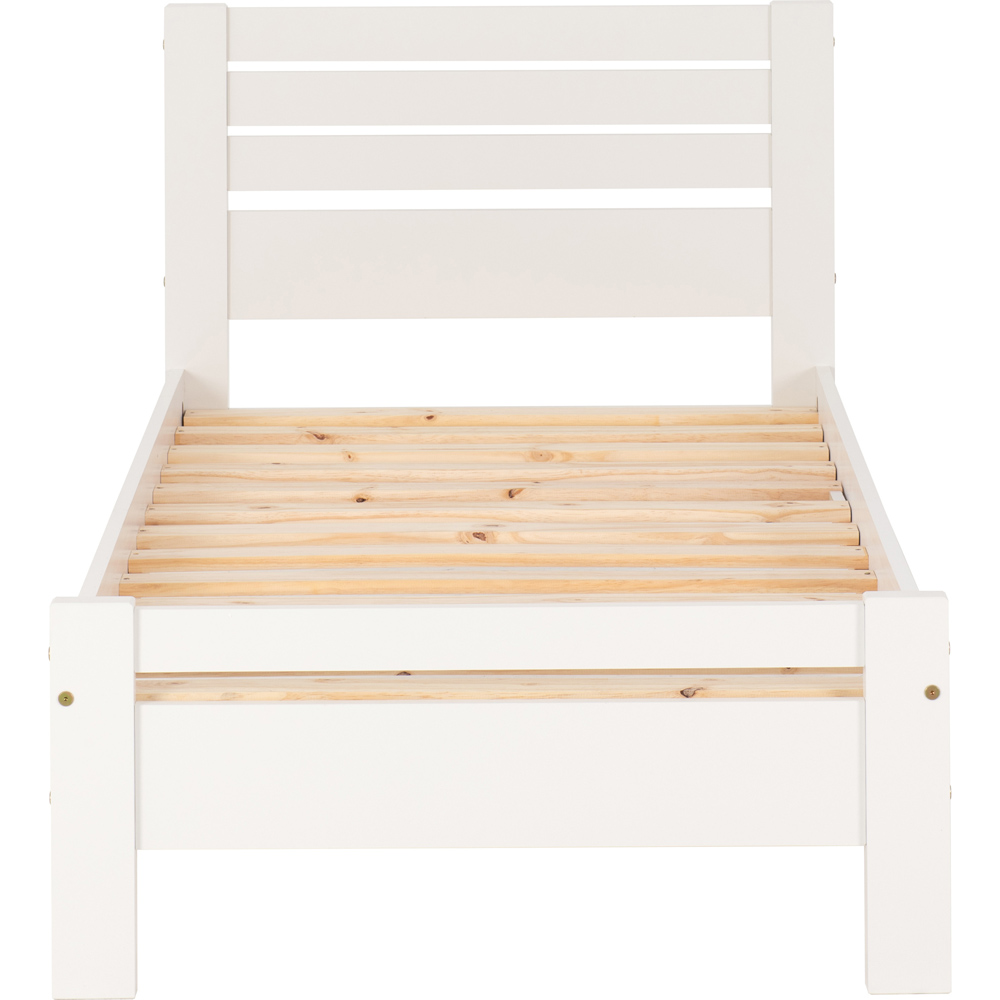 Seconique Toledo Single White Bed Image 3