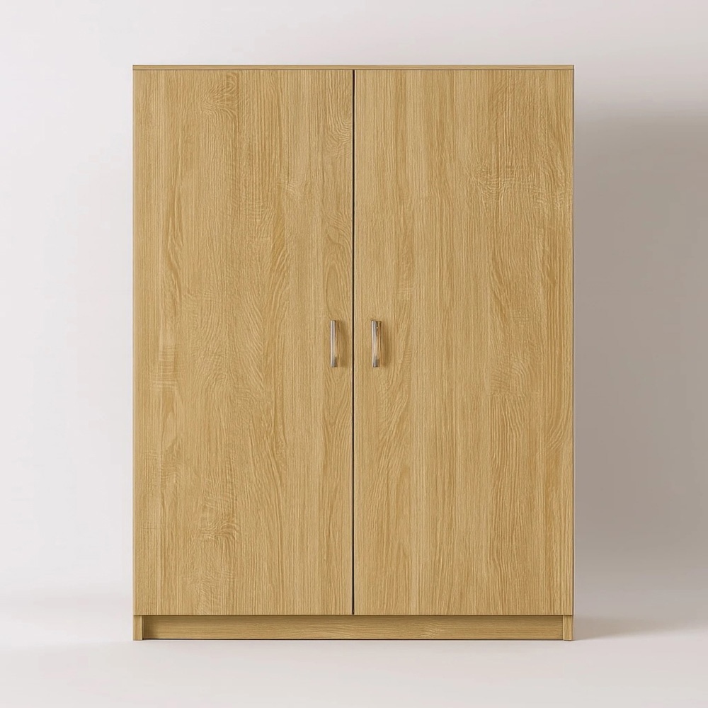 TJ'S Venice 2 Door Oak Wide Wardrobe Image 4