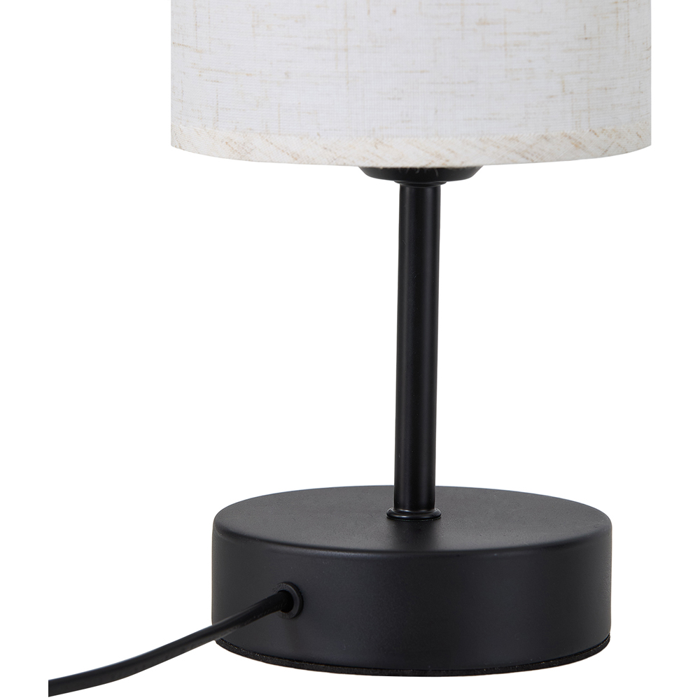 Living and Home RGB Black Cylindrical E27 Table Lamp with Remote Image 7