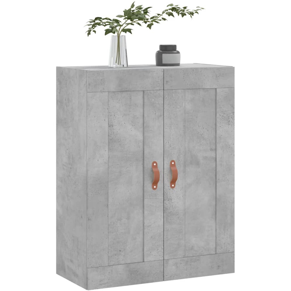 vidaXL 2 Door Concrete Grey Wall Mounted Cabinet Image 4