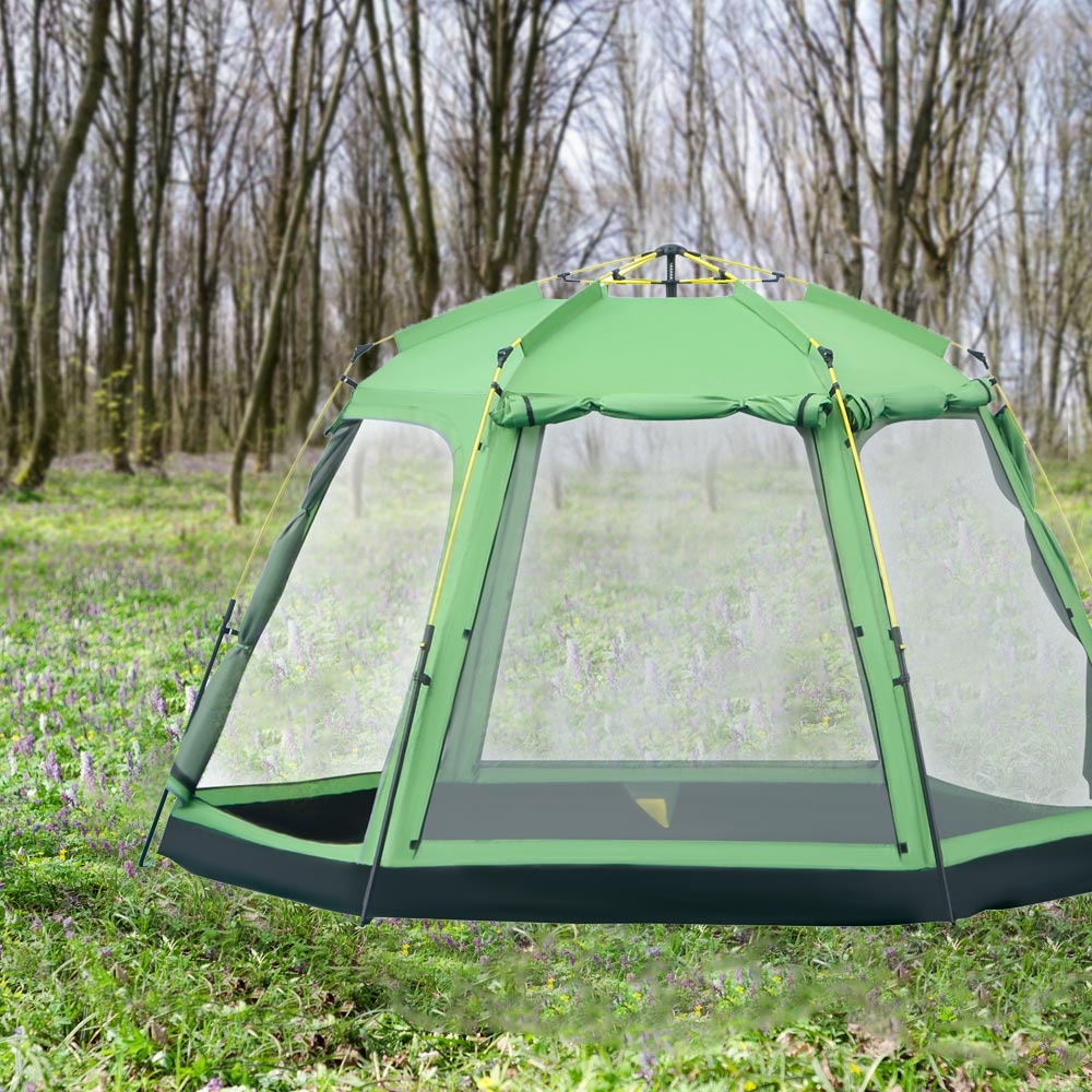 Outsunny 6 Person Pop Up Camping Tent Image 2