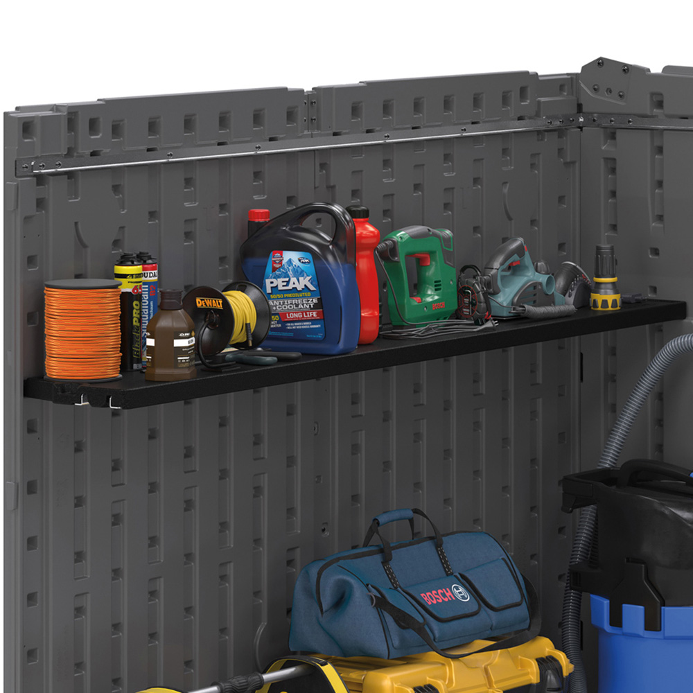 Suncast Shelf Kit for Hamilton XL Storage Cabinet and Stow-Away Large Store Image 8
