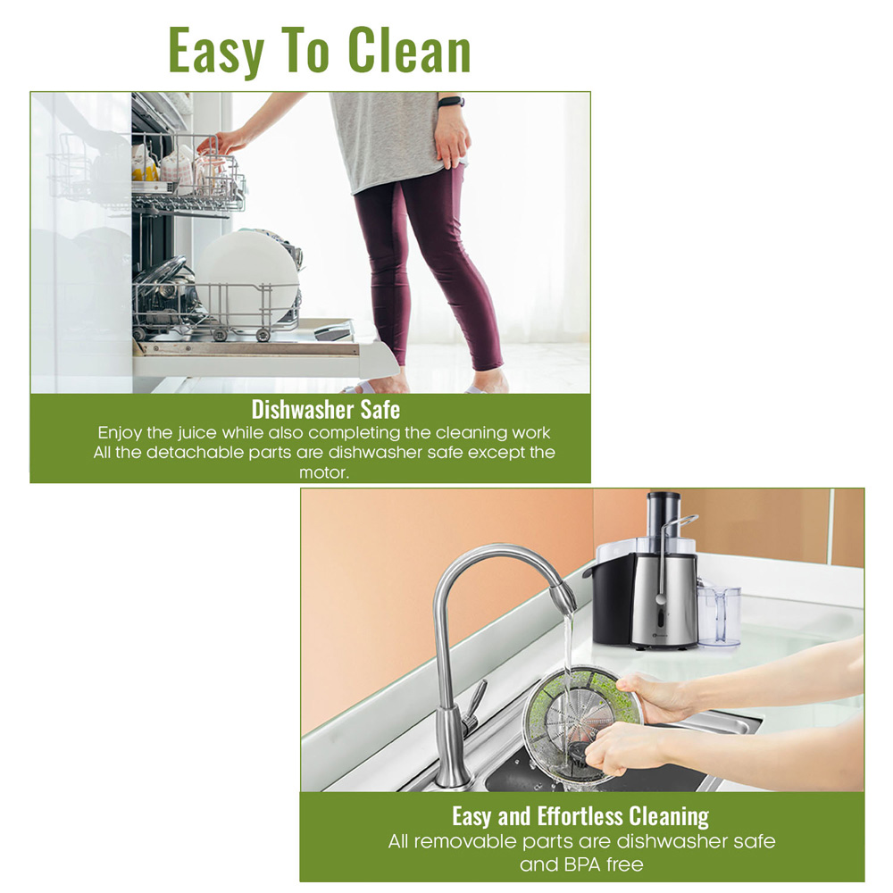 PureMate NaturoPure Silver Professional Whole Fruit Juicer 1000W Image 5