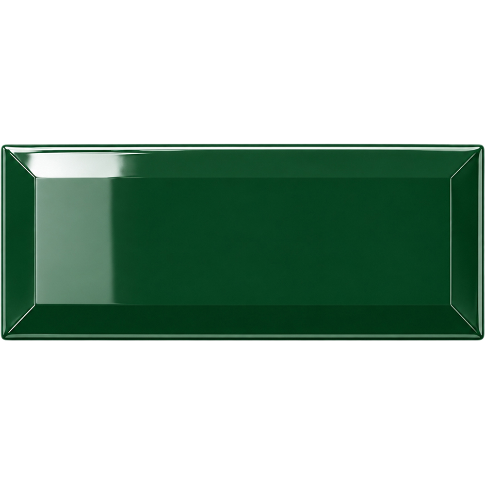 Go Bathrooms Metro Glossy Bottle Green Ceramic Wall Tile 100 x 200mm 50 Pack Image 2